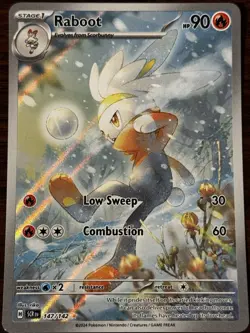 Pokemon TCG Raboot SV07: Stellar Crown 147/142 Holo Illustration Rare English - Image 1