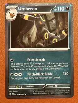 Pokemon Umbreon - 059 (Cosmos Holo SWIRL) 059/131 NM - Image 1