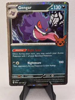 Pokemon Gengar Cosmos Holo 057/091 Trick or Trade Booster 2024 130HP Stage 2 Eng - Image 1