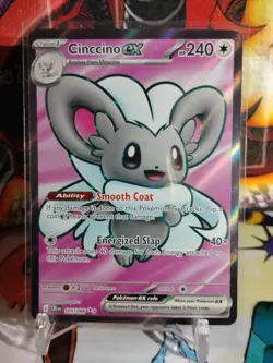 Cinccino EX 105/086 - ME04 Chaos Rising - Ultra Rare NM English Pokemon TCG - Image 2