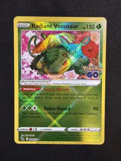 Radiant Venusaur 004/078 Pokemon GO Holo - Image 1