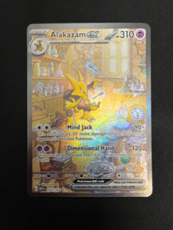 Pokemon TCG Alakazam ex 201/165 SV Scarlet & Violet 151 Illustration Rare - Image 1