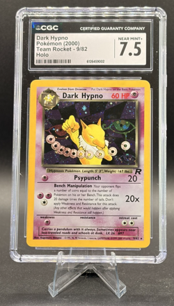 2000 Pokemon Team Rocket Dark Hypno Holo 9/82 CGC 7.5 - Image 1