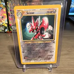 Pokemon Scizor Neo Discovery 33/75 Rare Holo Regular Unlimited ENG 2001 HP 70 - Image 1