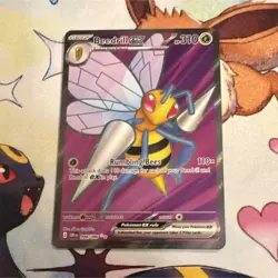 Pokemon TCG Beedrill EX 098/086 CRIM Full Art Holo 310 HP English - Image 1