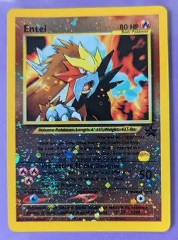 Pokemon TCG Entei Reverse Holo Promo #34 Black Star Movie Promo Sealed 2001 SP - Image 1