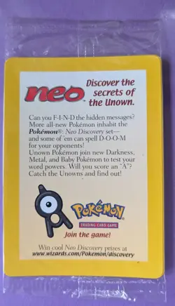 Pokemon TCG Entei Reverse Holo Promo #34 Black Star Movie Promo Sealed 2001 SP - Image 3