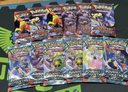 Pokemon TCG booster packs Destined Rivals+ journey together(12)packs - Image 1