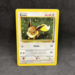Pokemon TCG - Eevee 55/82 Non-Holo Rare - WOTC Team Rocket Unlimited - NM/LP - Image 1