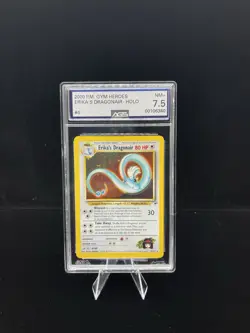 Pokemon Erika’s Dragonair Gym Heroes Set Rare Holo #4 AGS 7.5 - Image 1