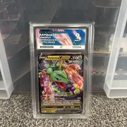 Pokemon TCG Rayquaza V SWSH147 Black Star Promo Ace Grading 9 - Image 1