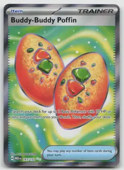 Buddy-Buddy Poffin 167/132 Mega Evolution Pokemon Near Mint - Image 1
