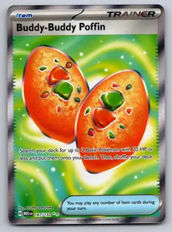 Buddy-Buddy Poffin 167/132 Ultra Rare Mega Evolution Pokemon Near Mint - Image 1