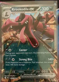 Pokemon TCG - Krookodile ex 055/086 Chaos Rising Double Rare English Holo - Image 1