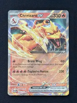 Pokemon Charizard ex 006/165 Holo Scarlet & Violet 151 EX Double Rare - Image 1