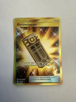 Pokemon TCG Electrocharger Sun & Moon Team Up 193/181 Holo Card Secret Rare - Image 1