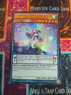Yu-Gi-Oh! White Wing Magician Pendulum Evolution PEVO-EN005 Ultra Rare 1st Ed NM - Image 1