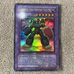 Yu-Gi-Oh Elemental Hero Rampart Blaster Ultra Rare 1st Edition EEN-EN033 NM - Image 1