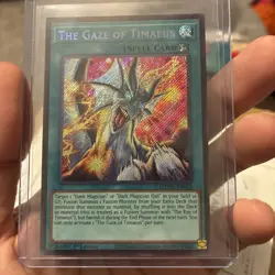 Yugioh The Gaze Of Timaeus Secret Rare MZMU-EN013 - Image 1