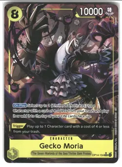 One Piece TCG Gecko Moria - (Alternate Art) The Azure Sea's Seven #OP14-104 NM - Image 1