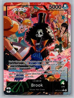 Brook (Alternate Art) OP15-022 Adventure on Kami's Island One Piece Foil NM - Image 1