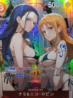 NICO ROBIN & NAMI One Piece Waifu Goddess CUSTOM CARD NM - Image 2