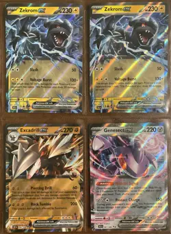 Lot of 9 Pokemon TCG Black Bolt / White Flare Double Rare ex Cards Zekrom 67 3 - Image 5