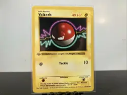 Pokemon Voltorb Base Set Shadowless 1st Edition Card 67/102 Common - Image 1