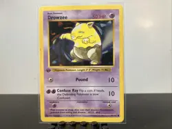 Pokemon Drowzee Base Set Shadowless 1st Edition Card 49/102 Common - Image 1
