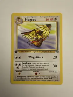 Pidgeot 1st First Edition Pokemon Card Non Holo Rare Jungle 24/64 - Image 1