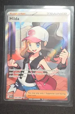 🔥Hilda 164/086 Full Art Ultra Rare White Flare Pokemon TCG Trainer Card TZ🔥 - Image 1