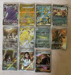 Pokemon TCG Illustration Rare, Trainer, Vmax, Ex Lot Of 11 Cards (Japanese) - Image 1