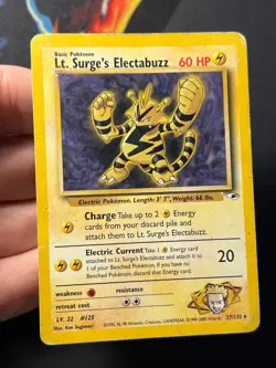 Lt. Surge's Electabuzz 27/132 - Gym Heroes - Rare Pokemon Card B HP - Image 4