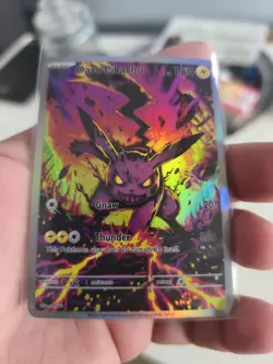 Pokemon CCG DARK Pikachu Ex SAR Custom CCG Karte In Top Zustand Custom CCG Card - Image 1