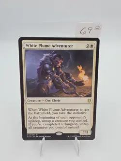 White Plume Adventurer Battle For Baldur's Gate Magic MTG LP #49 - Image 1