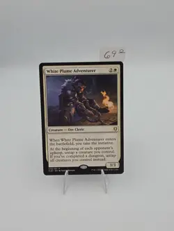 White Plume Adventurer Battle For Baldur's Gate Magic MTG LP #49 - Image 2