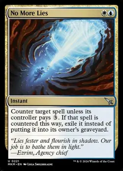 No More Lies NonFoil Murders at Karlov Manor 221 NM MTG - Image 1