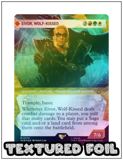 1x Eivor, Wolf-Kissed, Showcase Art 0270 Textured Foil, Magic MTG NM - Image 1