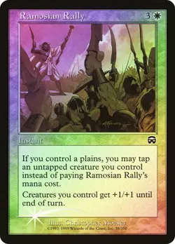 Mercadian Masques MTG FOIL Ramosian Rally Magic - Image 1