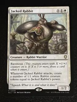 MTG Commander: Bloomburrow Jacked Rabbit 0009 NM Rare - Image 1