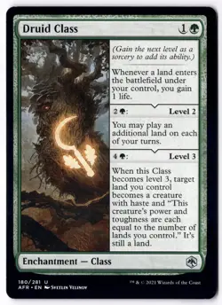 Druid Class AFR 180 Magic: The Gathering UC NM - Image 1