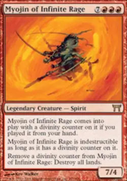 MTG - Myojin of Infinite Rage - Champions of Kamigawa - MP, English Magic FLAT R - Image 1