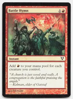 Battle Hymn 128 Common Avacyn Restored Magic: The Gathering Near Mint - Image 1