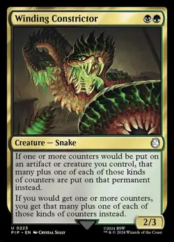 x4 Winding Constrictor U MTG Universes Beyond: Fallout M/NM, English - Image 1