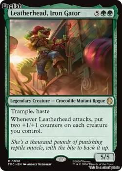 Leatherhead, Iron Gator EN [TMC - 30] - NM TCG MTG - Image 1