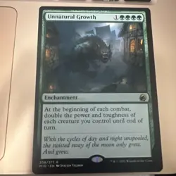 Unnatural Growth Innistrad: Midnight Hunt Regular Mtg - Image 1