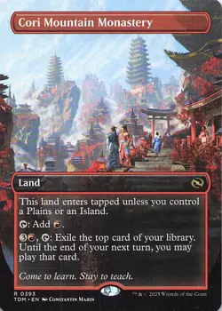 Cori Mountain Monastery (Borderless) Tarkir: Dragonstorm Regular - Image 1