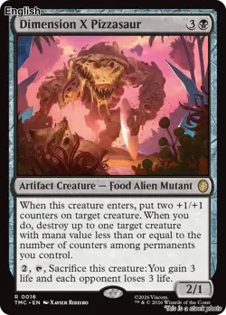 Dimension X Pizzasaur EN [TMC - 16] - NM TCG MTG - Image 1