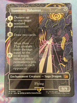 Summon Bahamut Showcase - Near Mint - Magic The Gathering FIN - Image 1