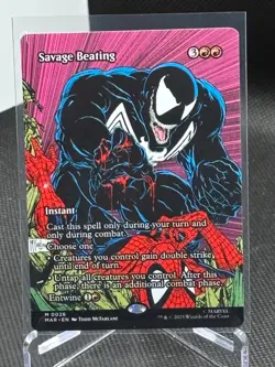 Savage Beating Magic The Gathering Spider-Man Mythic Borderless #0026 NP - Image 1